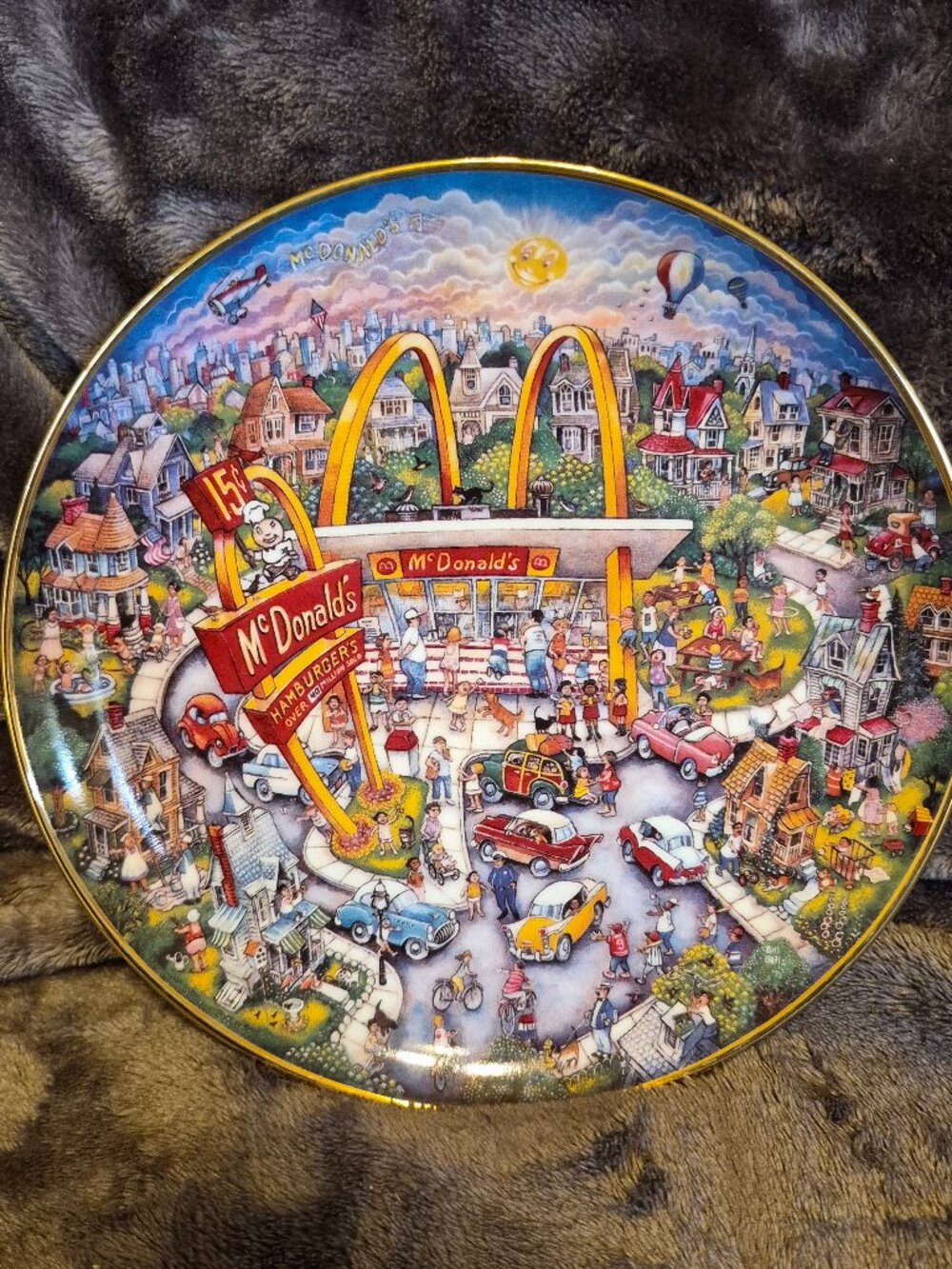 McDonald's Golden Moments Limited Edition Collector 8" Plate by Bill Bell